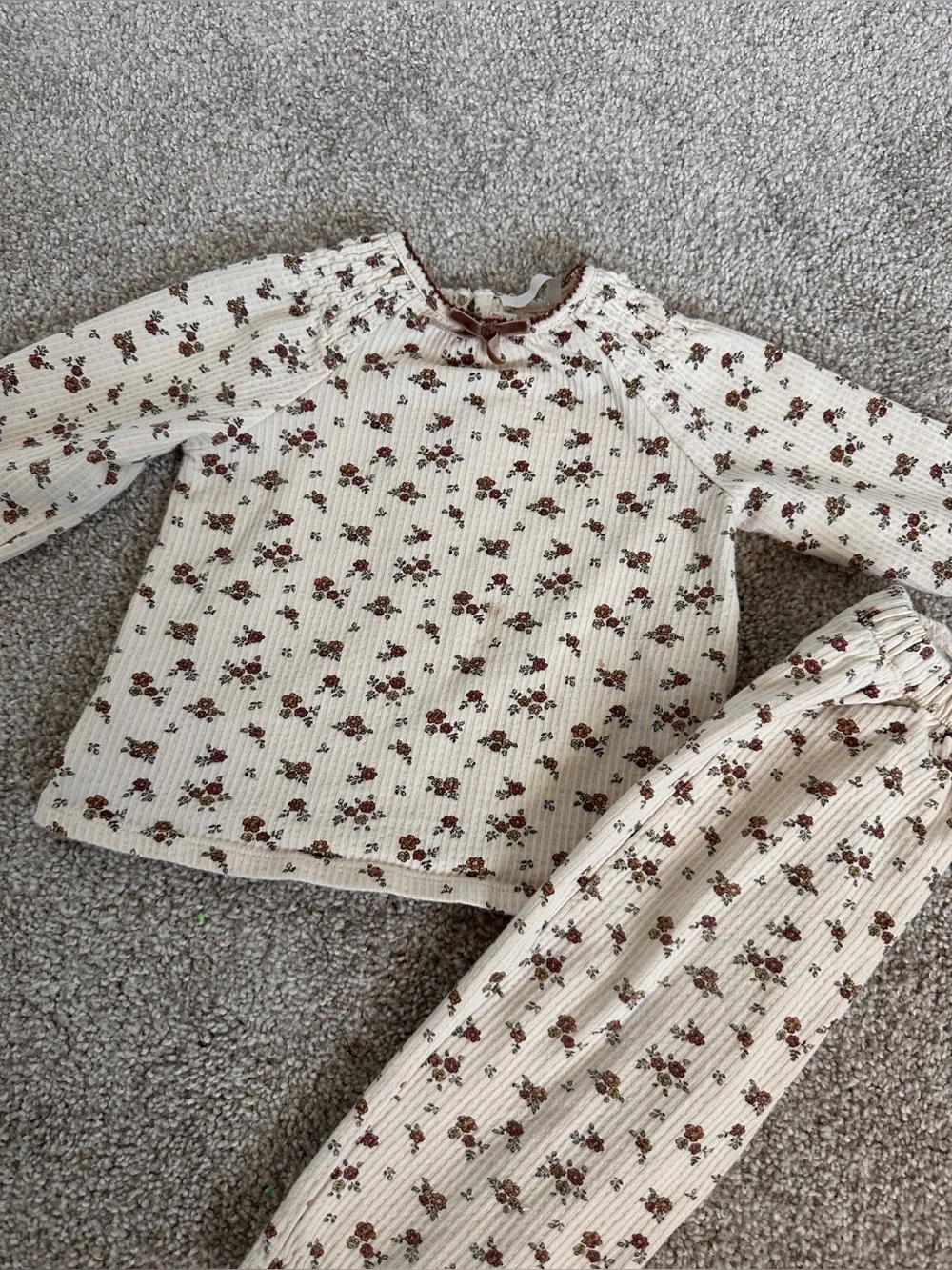 Zara Baby Floral Long sleeve and Pants Set